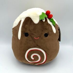 Squishmallow FLEUR the YULE LOG Christmas Edition •HTF SIZE 11”• LAST ONE